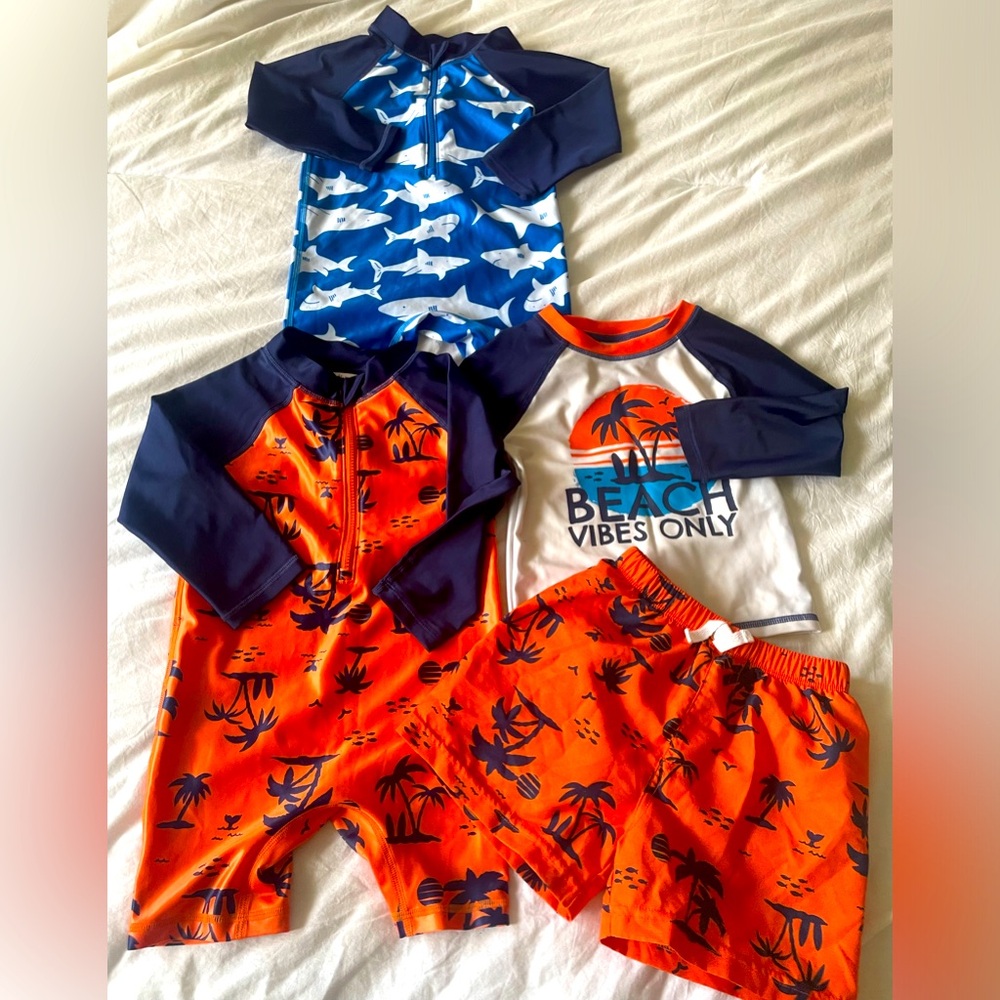 Baby Boys Gerber Swimsuits.